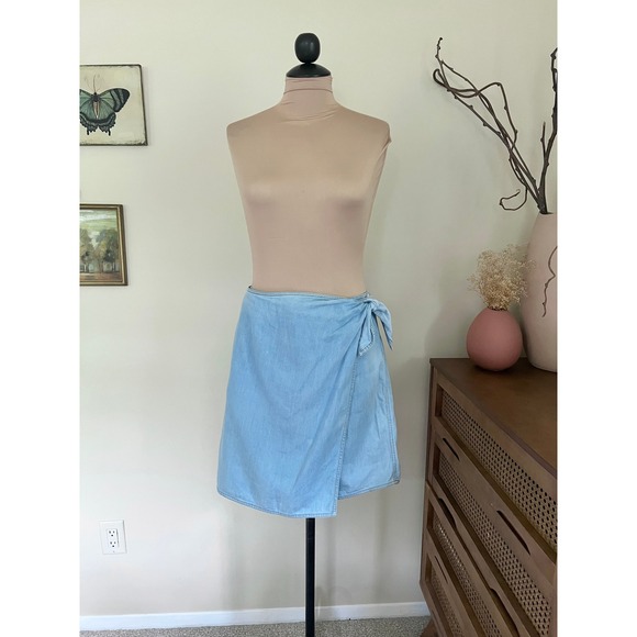 Liz Claiborne Pants - Vintage 90s Liz Wear Denim Wrap Skort